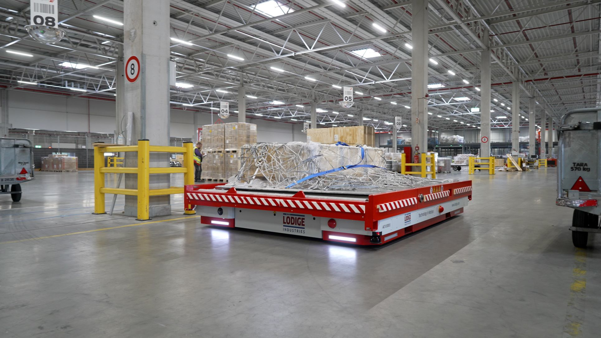 Swissport has launched a pilot with an automated guided vehicle.