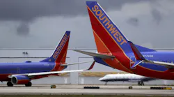 Southwest Airline planes get ready for takeoff at Fort Lauderdale Airport on April 15, 2022.