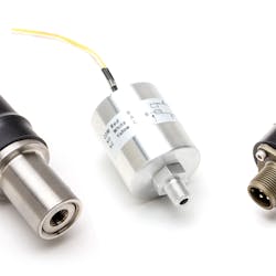 Pressure Control, Inc.&rsquo;s Absolute Pressure Switch products pictured in the photo are (from left to right): an SF6 (sulfur hexafluoride) pressure detection switch, a small aircraft altitude switch, and a harsh environment isolated pressure switch.