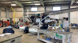 Riverside Aircraft Maintenance specializes in aircraft maintenance for floatplanes such as the Cessna 185 Skywagon.