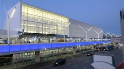 The AtlasIED GLOBALCOM system propels both routine and critical messages, live and pre-recorded, throughout the facility and parking areas, and at LAX includes 14 controllers, 107 amplifiers, 428 microphone stations and 9,845 speakers. The AtlasIED GLOBALCOM system propels both routine and critical messages, live and pre-recorded, throughout the facility and parking areas, and at LAX includes 14 controllers, 107 amplifiers, 428 microphone stations and 9,845 speakers.