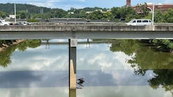 The Oostanaula and Etowah rivers meet in Rome, Georgia, near the bridge seen here. Six years ago, Rome officials were forced to switch the city’s water supply from the Oostanaula to the Etowah. The city is among 10 North Georgia communities where PFAS chemicals have been found in drinking water supplies at higher levels than the Environmental Protection Agency declares is safe. The Oostanaula and Etowah rivers meet in Rome, Georgia, near the bridge seen here. Six years ago, Rome officials were forced to switch the city’s water supply from the Oostanaula to the Etowah. The city is among 10 North Georgia communities where PFAS chemicals have been found in drinking water supplies at higher levels than the Environmental Protection Agency declares is safe.