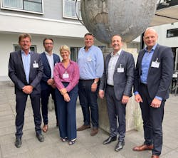 The newly elected ACCF Executive Board (from left): Michael Hoppe (BARIG), Dr. Tobias Riege (Riege Software), Susanne Klingler-Werner (UPS Supply Chain Solutions), Henning Dieter (Swissport Cargo Services Germany), Dr. Pierre-Dominique Prümm (Fraport) and Dietmar Focke (Lufthansa Cargo). The newly elected ACCF Executive Board (from left): Michael Hoppe (BARIG), Dr. Tobias Riege (Riege Software), Susanne Klingler-Werner (UPS Supply Chain Solutions), Henning Dieter (Swissport Cargo Services Germany), Dr. Pierre-Dominique Prümm (Fraport) and Dietmar Focke (Lufthansa Cargo).