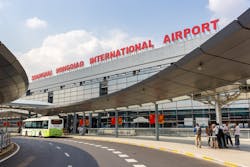 The Shanghai Airport Authority uses an ABB MicroSCADA system integrated with remote alarm notification software to monitor its East zone network of power transmission and distribution systems.