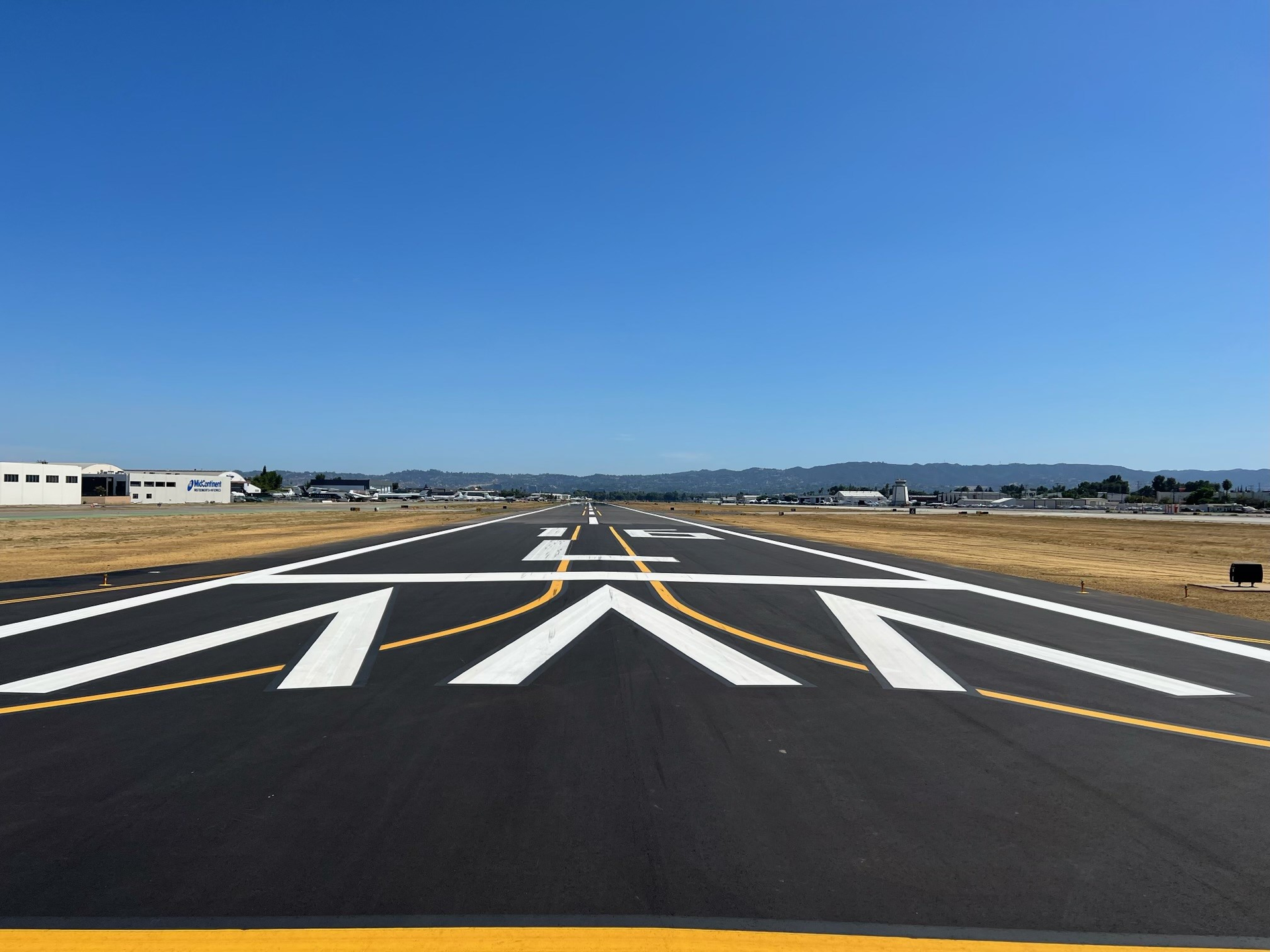 Runway 16L/34R at Van Nuys Airport (VNY).