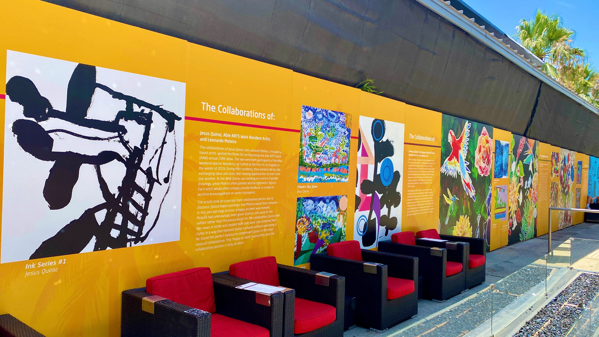An exhibit showcasing talented local artists is on display now at Long Beach Airport (LGB), brightening the way for travelers through a collaboration with Able ARTS Work.