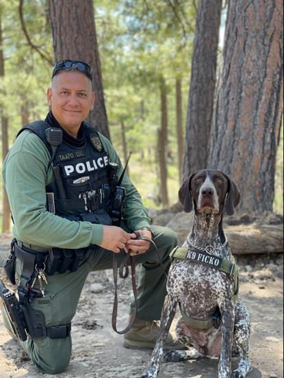 Officer Daniel Mesa and K9 Ficko