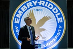 In his 2022 State of the University address, Embry-Riddle President P. Barry Butler, Ph.D., emphasized three overarching visions for the university’s future. In his 2022 State of the University address, Embry-Riddle President P. Barry Butler, Ph.D., emphasized three overarching visions for the university’s future.