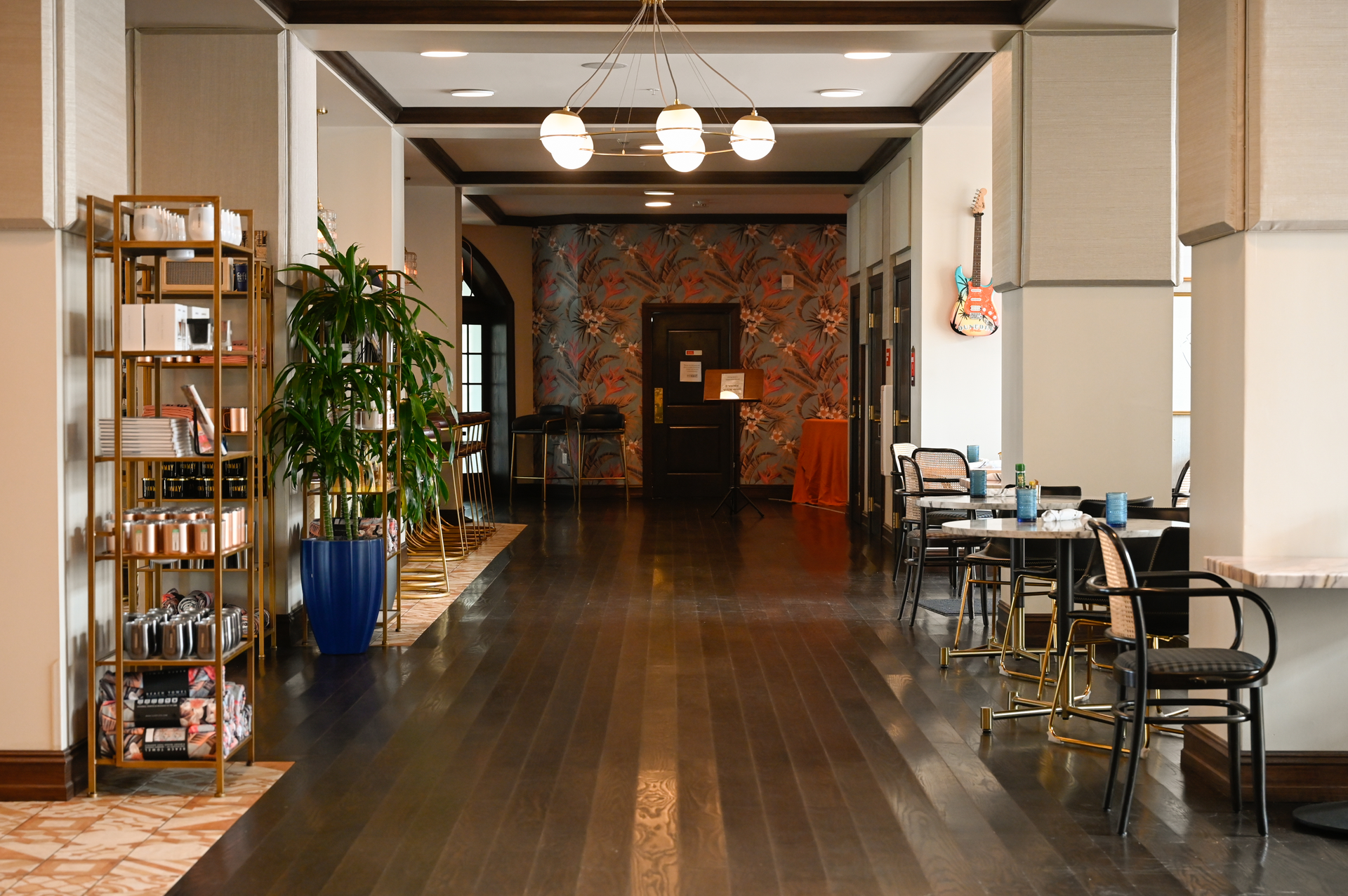 The lobby area at Dunedin's Fenway Hotel, seen here on Aug. 30, pumps in a scent called Orange Spice, which is produced by a North Carolina company called ScentAir. The Fenway's Tampa-based management company, Mainsail Lodging and Development, is one of a growing number of companies to use scent marketing in an effort to lure and retain customers.