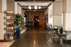 The lobby area at Dunedin's Fenway Hotel, seen here on Aug. 30, pumps in a scent called Orange Spice, which is produced by a North Carolina company called ScentAir. The Fenway's Tampa-based management company, Mainsail Lodging and Development, is one of a growing number of companies to use scent marketing in an effort to lure and retain customers.