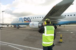 The dongle’s range provides ground personnel clear communication within a 50-meter radius. The dongle’s range provides ground personnel clear communication within a 50-meter radius.