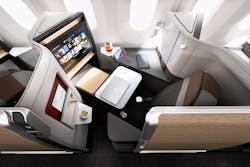 Customers will be surrounded with comfort and expansive personal surface and storage areas that they can utilize to fit their personal needs in the Boeing 787-9 Flagship Suite.