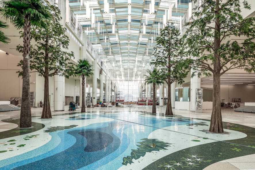 Construction 2022 &ndash; The Boulevard, capped by a Grand Skylight, will connect ticketing, security, concessions, gates and baggage claim.