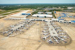 The first completed project elements at Charlotte Douglas International included modernizing amenities and adding nine gates along with ramps and taxi lanes for each, utilized robotic total station solutions.