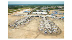 The first completed project elements at Charlotte Douglas International included modernizing amenities and adding nine gates along with ramps and taxi lanes for each, utilized robotic total station solutions.