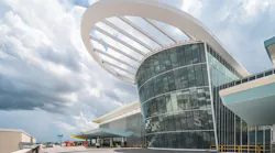 Construction 2022 – The Prow, the signature element of Terminal C's curbside, will set an uplifting tone and help usher ambient natural light deep into the ticketing hall.