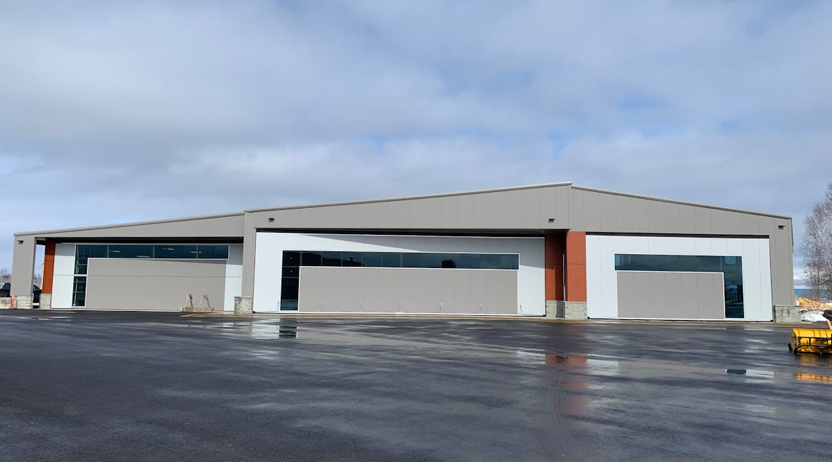 When you first see the 14,000-square-foot Lake Hood, Alaska, hangar owned by Jim St. George, you can&rsquo;t help but notice the decorative window design. The three-stall hangar has hydraulic doors measuring 65 and 40 feet wide and a 34-foot-wide bifold door.