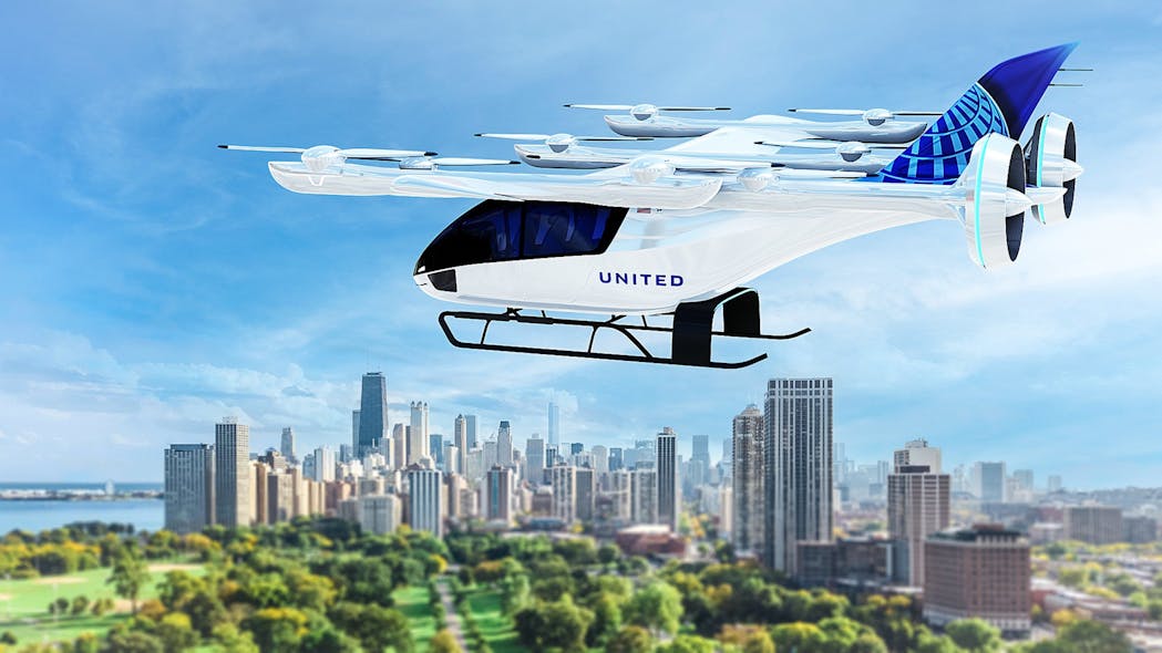 United on Sept. 8 announced a $15 million investment in Eve Air Mobility and a conditional purchase agreement for 200 four-seat electric aircraft plus 200 options.