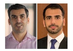 At left, Hadi Ghasemi, Cullen Associate Professor of Mechanical Engineering, and doctoral student, Sina Nazifi, are reporting a new deicing spray in which detachment can be accurately controlled and accelerated. At left, Hadi Ghasemi, Cullen Associate Professor of Mechanical Engineering, and doctoral student, Sina Nazifi, are reporting a new deicing spray in which detachment can be accurately controlled and accelerated.