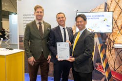 Stewart Chun, Chief Technology Officer of Asia Airfreight Terminal receives IATA CEIV Li-Batt certification at IATA World Cargo Symposium 2022 Stewart Chun, Chief Technology Officer of Asia Airfreight Terminal receives IATA CEIV Li-Batt certification at IATA World Cargo Symposium 2022