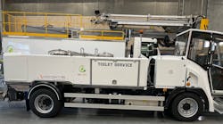 Vacuum toilet service truck Vacuum toilet service truck