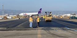 The rehabilitated taxiways Victor and Bravo will serve nearly all flight operations at Oakland for the next 10-15 years. The rehabilitated taxiways Victor and Bravo will serve nearly all flight operations at Oakland for the next 10-15 years.