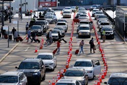 Traffic is seen at Hartsfield-Jackson airport in Atlanta on Friday, April 8, 2022.