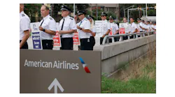 American Airlines pilots held an informational picket in front of American Airlines headquarters in Fort Worth in September.