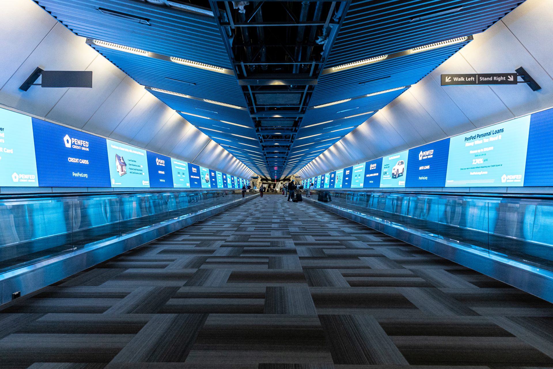 New &lsquo;PenFed tunnel&rsquo; transforms daily gateway to nation&rsquo;s capital via a multi-year, multimillion dollar partnership between Clear Channel Airports, the Metropolitan Washington Airports Authority and PenFed.