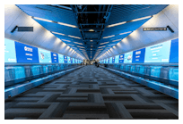 New &lsquo;PenFed tunnel&rsquo; transforms daily gateway to nation&rsquo;s capital via a multi-year, multimillion dollar partnership between Clear Channel Airports, the Metropolitan Washington Airports Authority and PenFed.