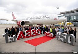 Virgin Atlantic has taken delivery of its first A330neo, marking the airline&rsquo;s 50th Airbus aircraft.