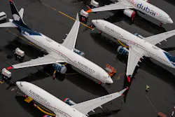 Boeing 737 Max airplanes sit parked at the company's production facility on Nov. 18, 2020, in Renton, Washington. Boeing 737 Max airplanes sit parked at the company's production facility on Nov. 18, 2020, in Renton, Washington.
