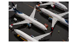 Boeing 737 Max airplanes sit parked at the company's production facility on Nov. 18, 2020, in Renton, Washington.