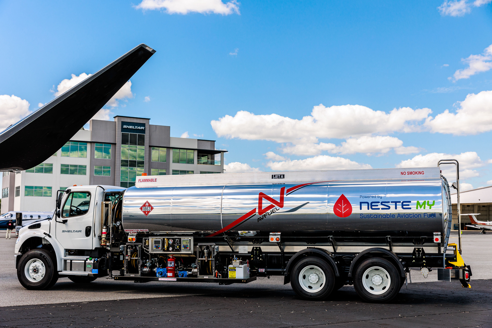 Photo 1 To Accompany Avfuel And Sheltair Cover Saf Bases For Nbaa Bace