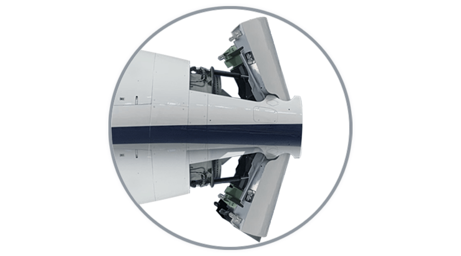 The Permanent Solution replaces the aluminum in the corroded area with new titanium parts and the side beams are protected by a new titanium cap. This eliminates the need replace a thrust reverser door and side beams with factory new.