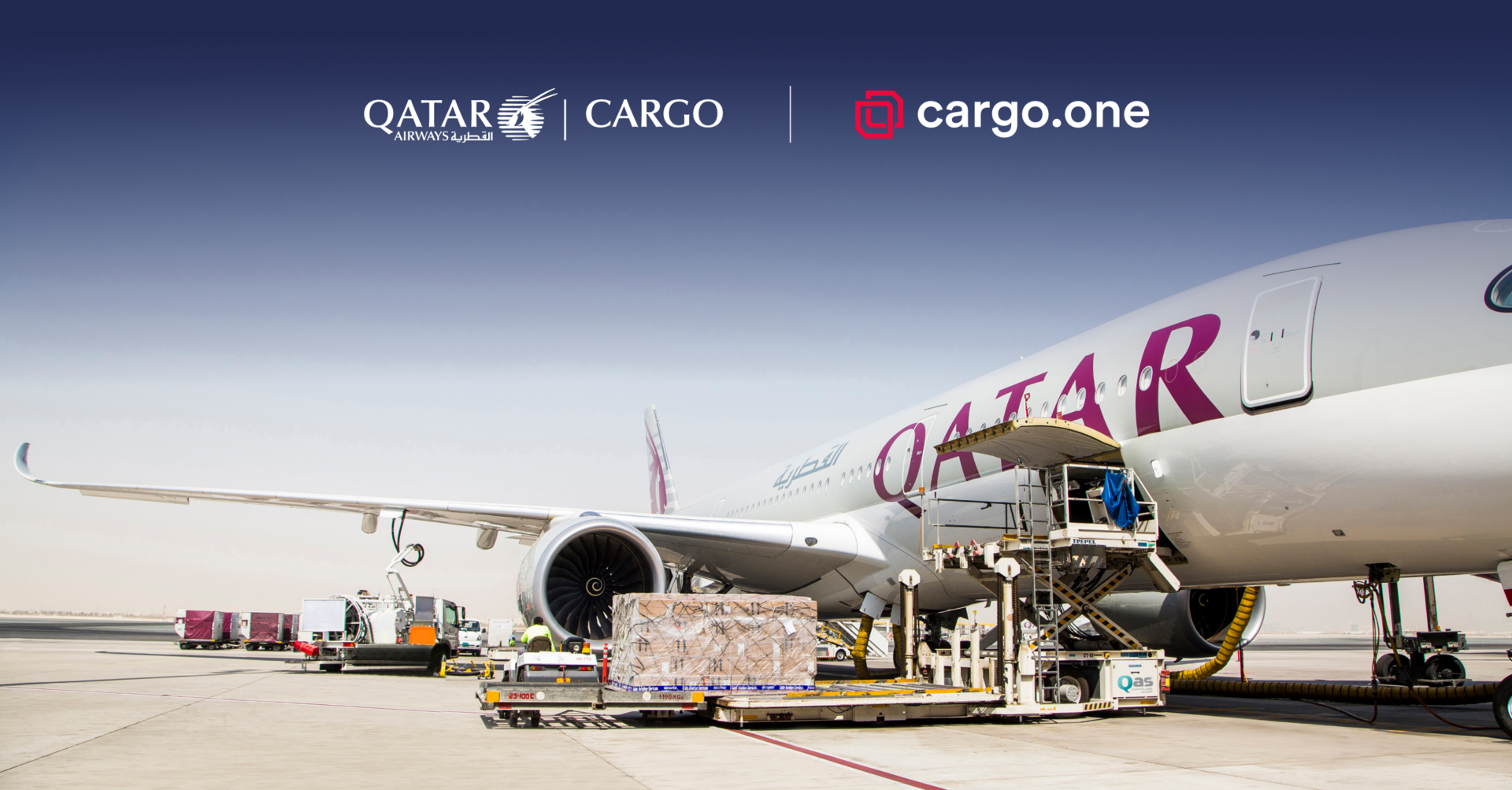 Qatar Airways Cargo X Cargo one Press Banner