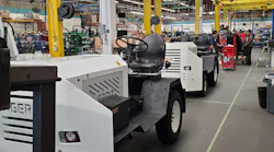 Li-ion Tiger tractors from Waev can be charged using a standard on-board charger or they can be equipped for fast charging.