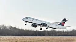 Air Canada A220 300 Takes Off