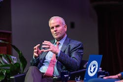 Former FAA administrator Dan Elwell recently visited Embry-Riddle to share insights about his life and career with students, during a Presidential Speaker Series event on campus.