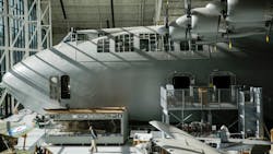 The Hughes H-4 Hercules, or Spruce Goose, took its one and only flight 70 years ago on November 2, 1947, with Howard Hughes as the pilot. It's on public display at the Evergreen Aviation & Space Museum in McMinnville. The Hughes H-4 Hercules, or Spruce Goose, took its one and only flight 70 years ago on November 2, 1947, with Howard Hughes as the pilot. It's on public display at the Evergreen Aviation & Space Museum in McMinnville.