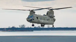 A Royal Netherlands Air Force (RNLAF) CH-47F Chinook takes flight. With Boeing’s 20th CH-47F delivery to the RNLAF the country’s fleet updates are now complete.