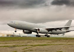 The Airbus A330MRTT RAF Voyager takes off from RAF Brize Norton for the first time powered by 100% SAF on both engines. The Airbus A330MRTT RAF Voyager takes off from RAF Brize Norton for the first time powered by 100% SAF on both engines.
