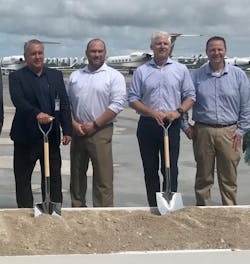 Pictured left to right: Richard Strickland/Executive Director, Key West International Airport, John Mafera/Vice President, McFarland-Johnson, Inc., Matt Dubbe/National Design &Market Leader, Architecture, Mead & Hunt, Chris Kopec/Regional Director of Facilities, McFarland-Johnson, Inc.