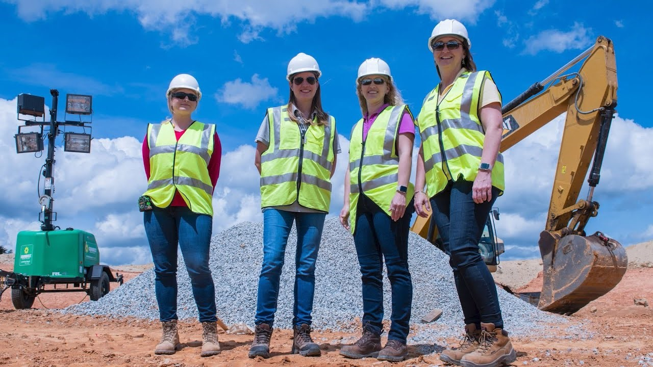 Members of the engineering team include FAA employees (left to right): Kelsey Torchia, Maylisse Matos, Stefanie Johnson and Courtney Nolan.