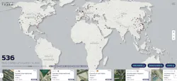 Map shows domestic and international aviation sectors: https://climatetrace.org/map/636bd0ab67881