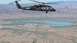 Sikorsky demonstrates to the U.S. Army for the first time how an optionally piloted Black Hawk helicopter flying in autonomous mode could resupply forward forces. These uninhabited Black Hawk flights occurred in October at Yuma Proving Ground in Arizona.