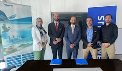 Photo includes Ernesto Sanchez Beaumont (in the middle of the photo) managing director, Amadeus Gulf; Raed Baidas (second from left), general manager of Safe Travel & Services; along with the Amadeus Gulf sales team Abu Dhabi. Photo includes Ernesto Sanchez Beaumont (in the middle of the photo) managing director, Amadeus Gulf; Raed Baidas (second from left), general manager of Safe Travel & Services; along with the Amadeus Gulf sales team Abu Dhabi.
