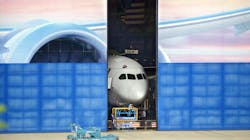 A new Boeing 787 Dreamliner emerges from the 787 final assembly factory in Everett, Washington, on July 24, 2020. A new Boeing 787 Dreamliner emerges from the 787 final assembly factory in Everett, Washington, on July 24, 2020.