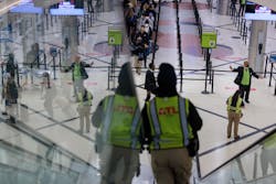 Holiday travelers are seen at Hartsfield-Jackson Atlanta International Airport in Atlanta on Wednesday, November 23, 2022.