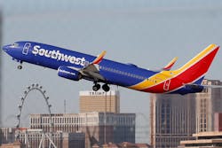 The busiest air carrier at Harry Reid International Airport, Southwest Airlines, says it plans to build a maintainence hangar at the airport within five years. Southwest has nearly 220 flights a day that arrive or Reid airport. The hangar will accommodate up to three Boeing 737 jets at one time.